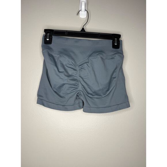 Workout Gym Impact Shorts Hidden Scrunch Butt Lifting 3.6" Seamless Shorts M - Picture 4 of 4